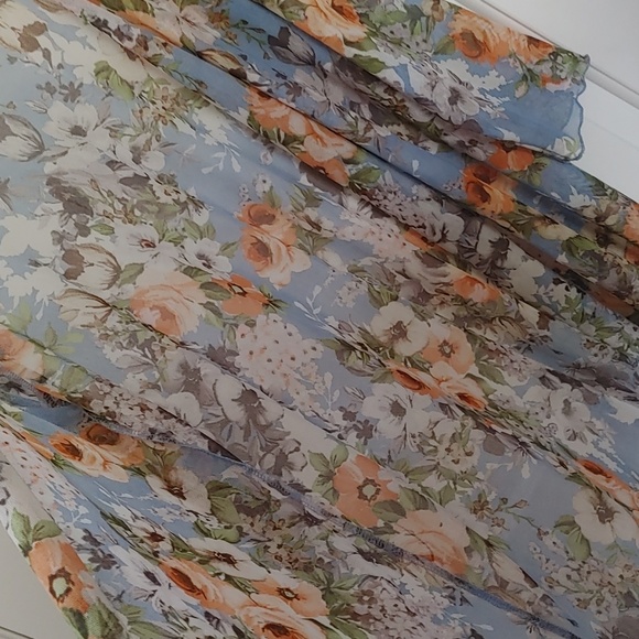 🌞Ava James Floral Sheer Cardigan ~ Size L - Picture 6 of 9